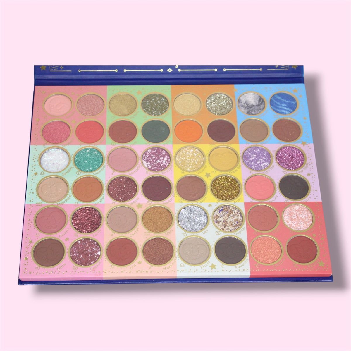 Paleta de maquillaje de signos