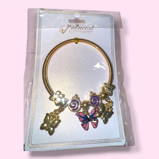Brazalete de mano de mariposa