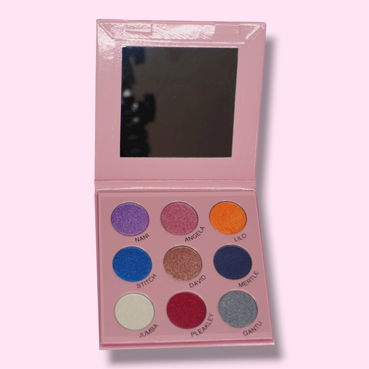 Paleta de maquillaje de ángel y Stitch